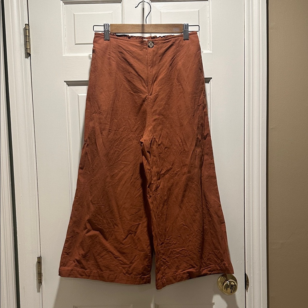 Good Luck Gem Rust Wide-Leg Pants